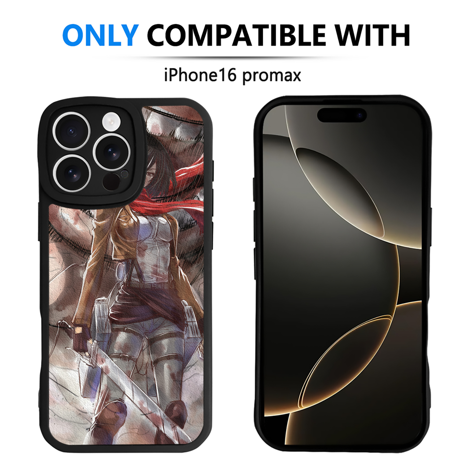 （画像用） 進撃の巨人 Attack on Titan 【iPhone 16シリーズ対応】シリコンスマホケース（レザー調） 材質：シリコン